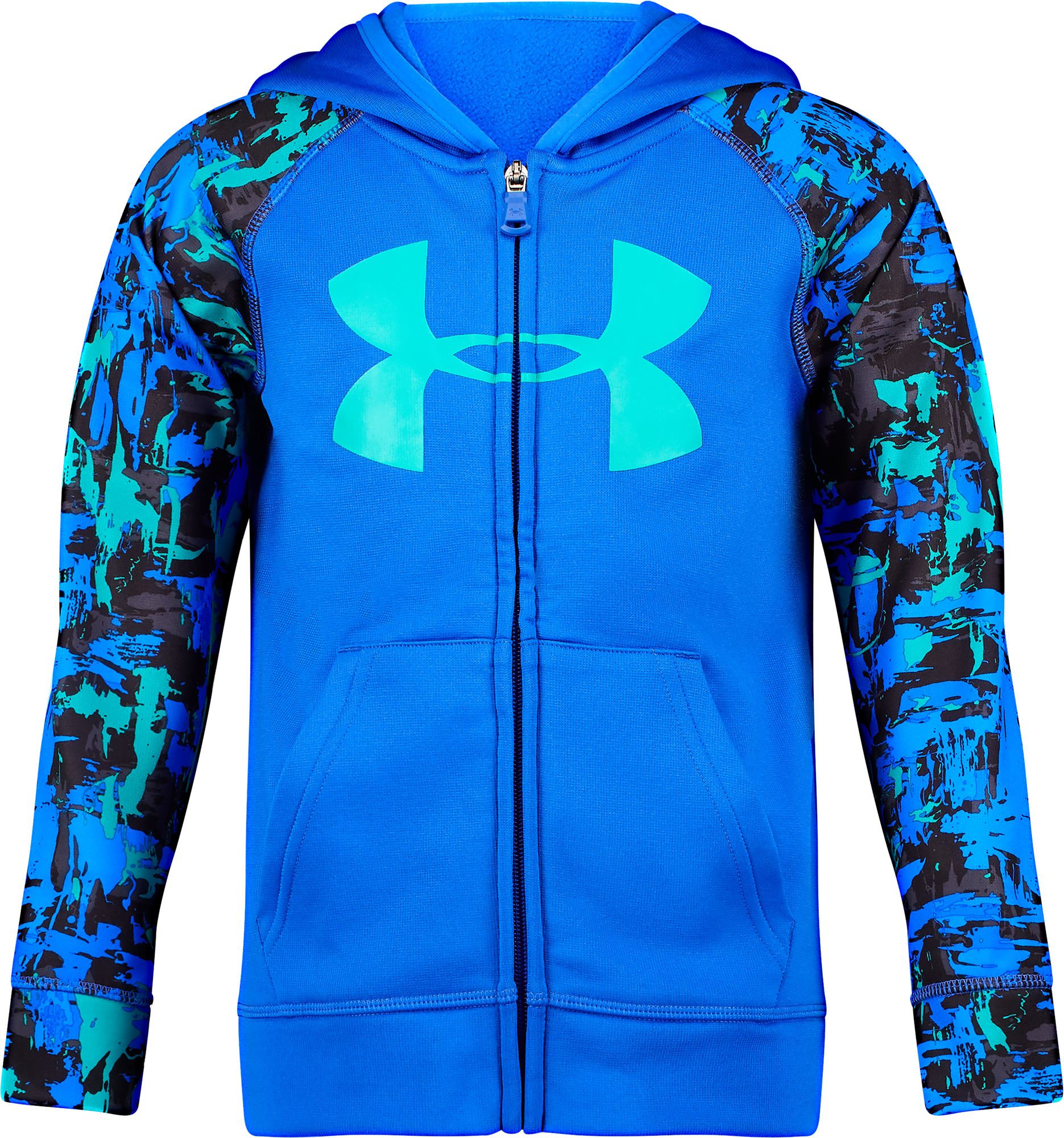 under armour blue zip up hoodie