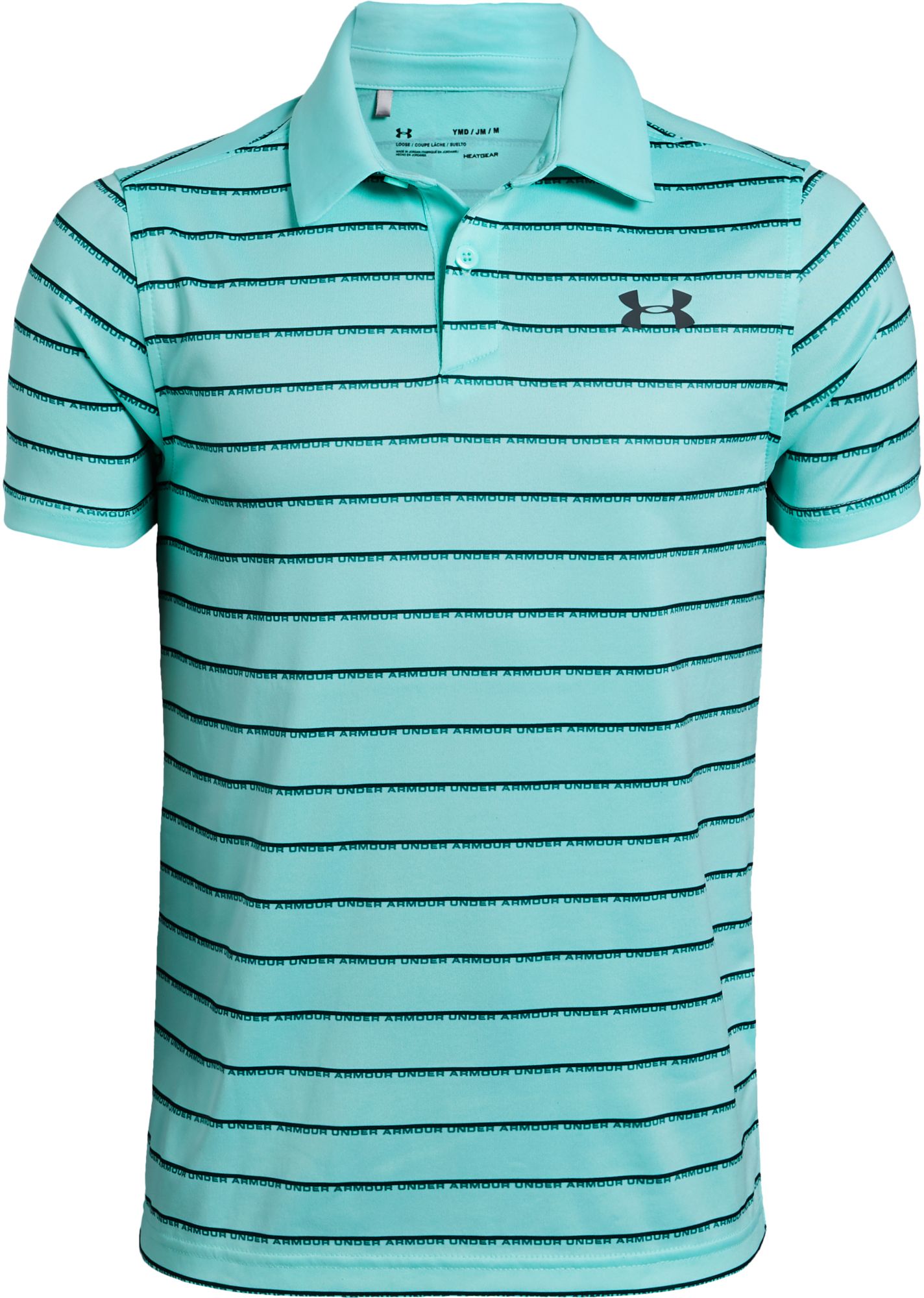 under armour striped golf shirts