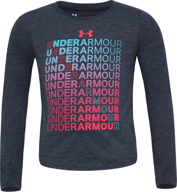 Under Armour Little Girls' Branded Long Sleeve Shirt