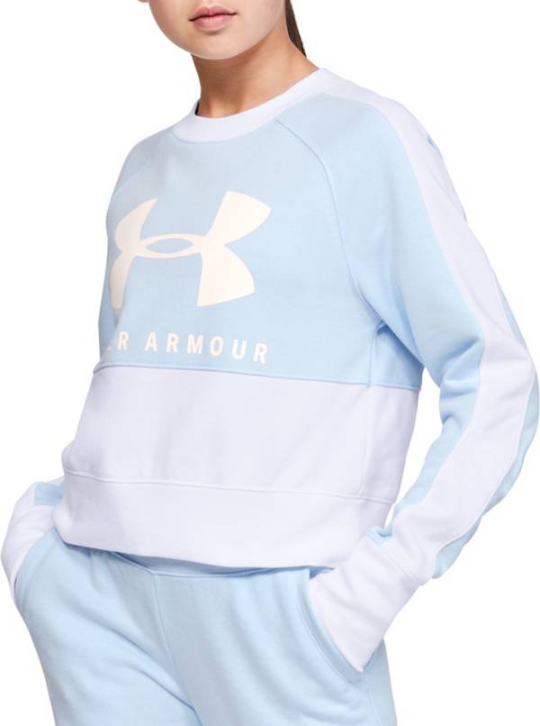 Under Armour Girl's Rival Terry Crewneck Sweatshirt