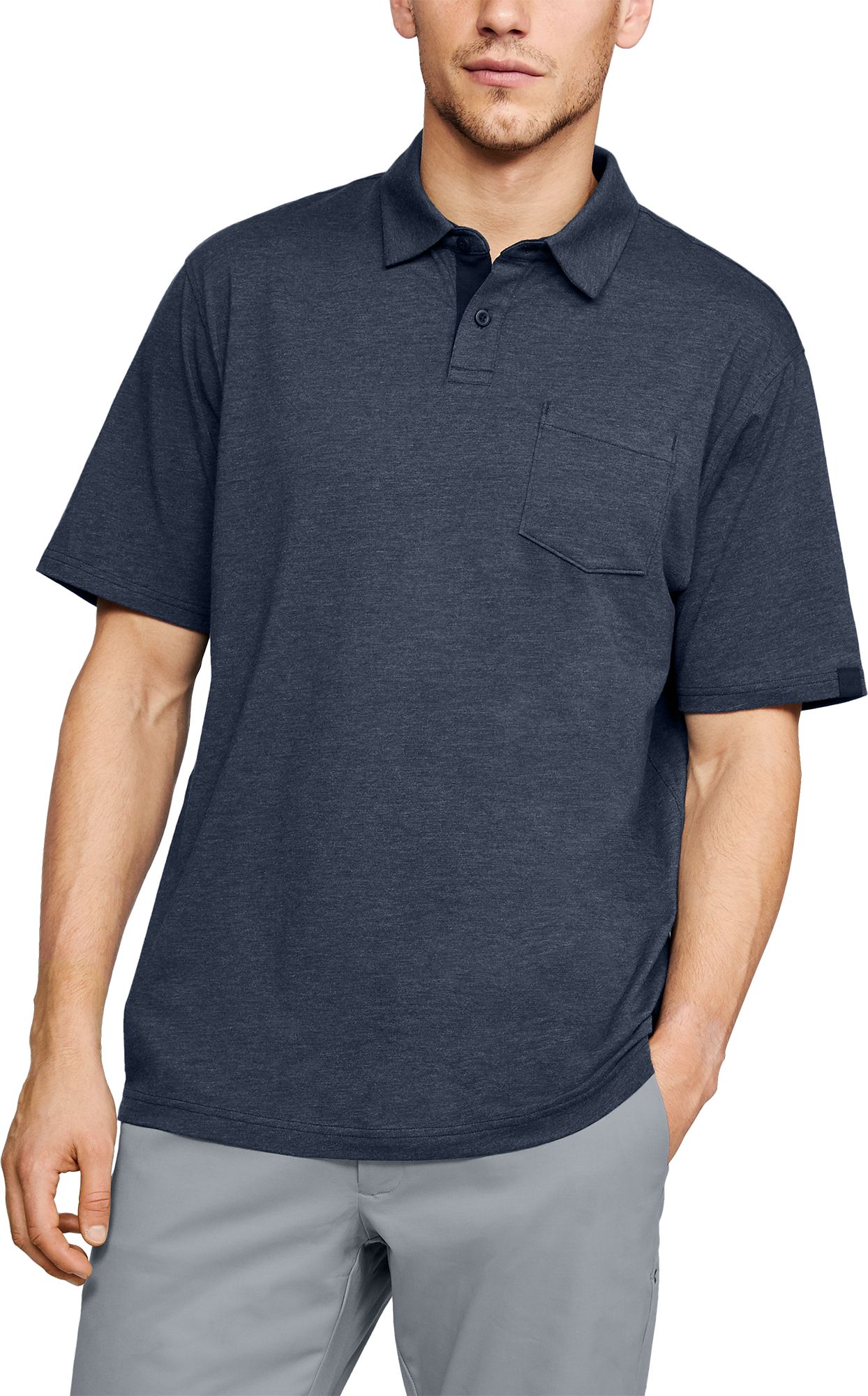 under armour charged cotton polo