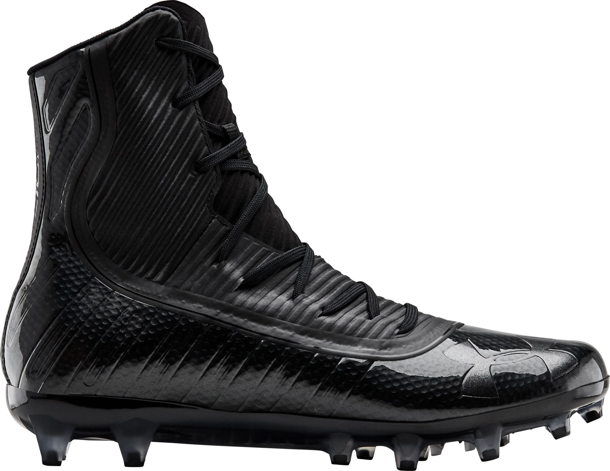 white high top under armour cleats