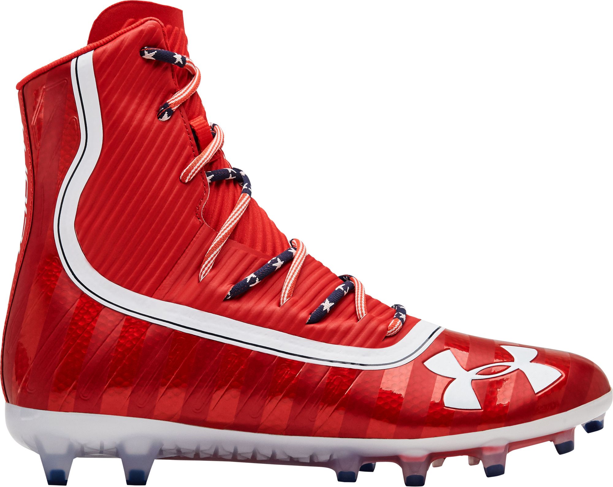 red and gold football cleats