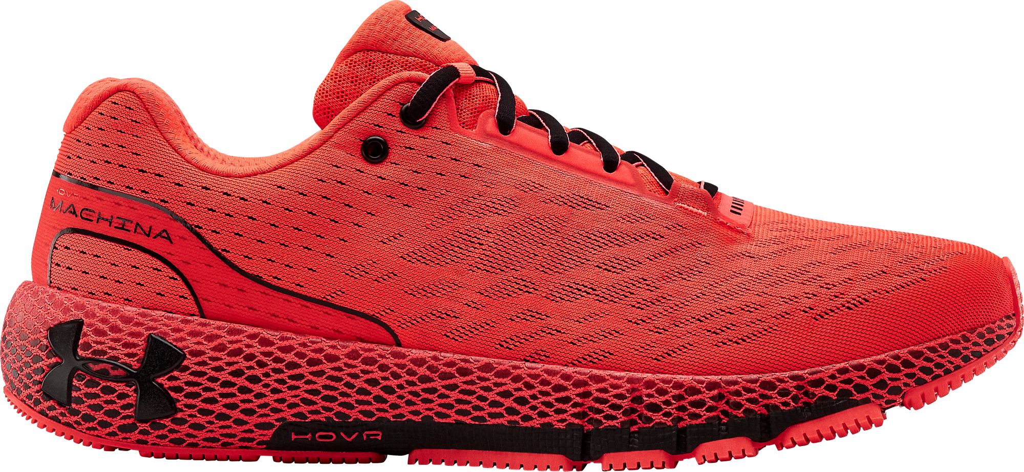 under armour red and black running shoes