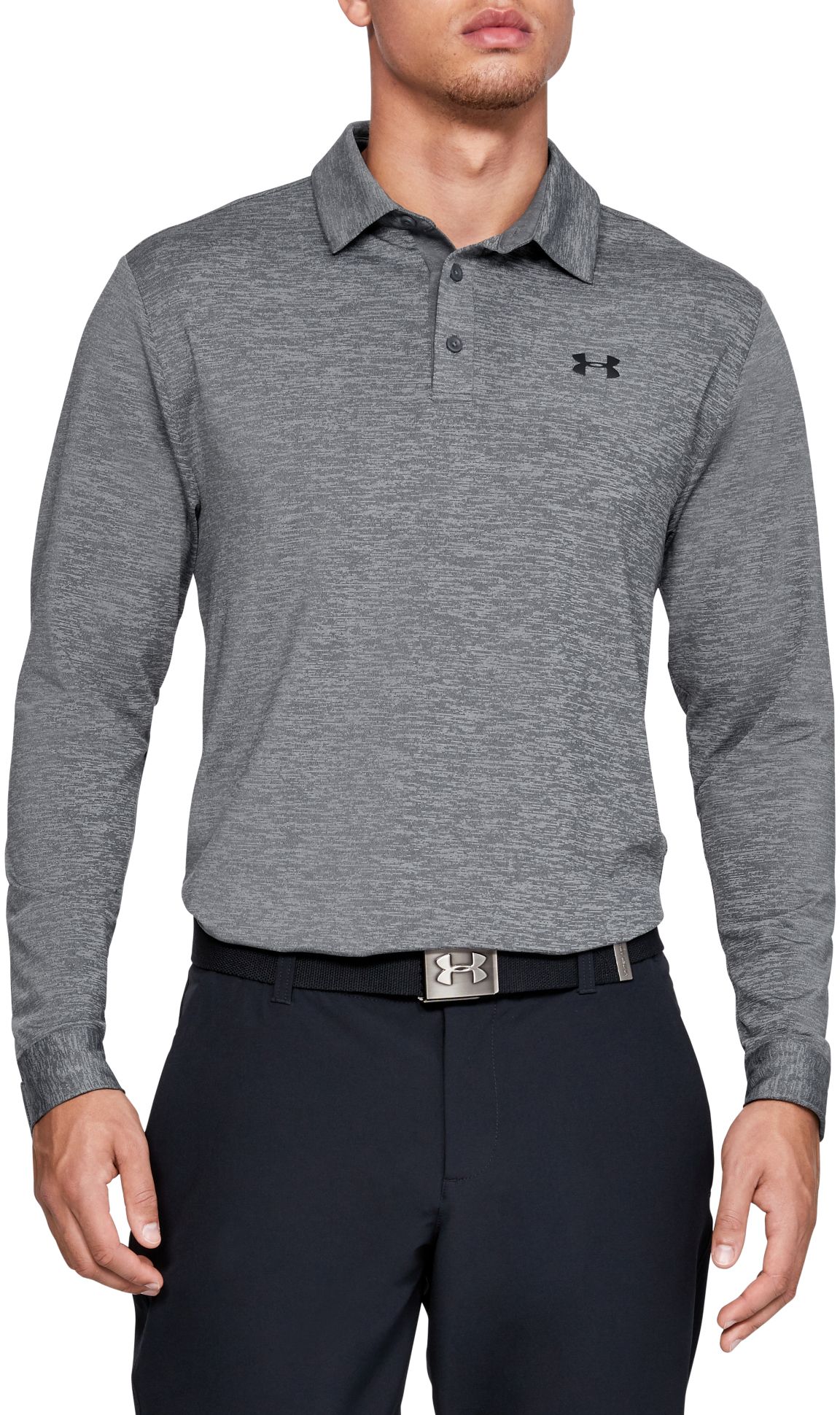 under armour men's long sleeve golf polo