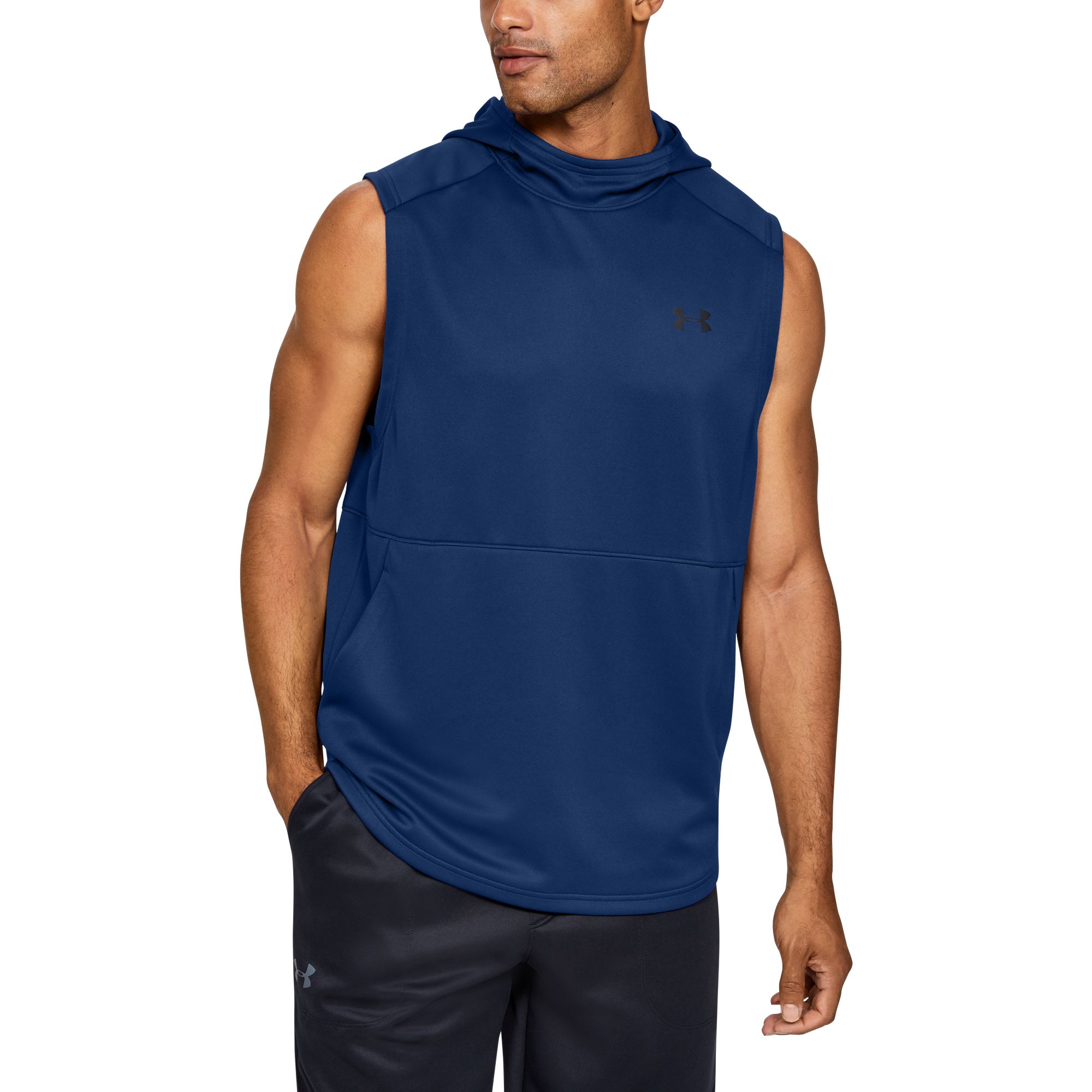 under armour sleeveless hoodie mens