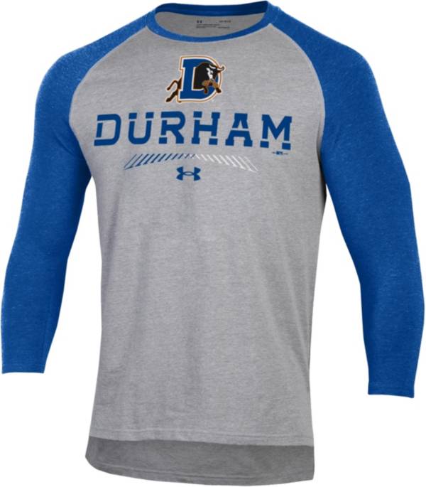 Under Armour Men's Durham Bulls Royal Raglan Three-Quarter Sleeve T-Shirt