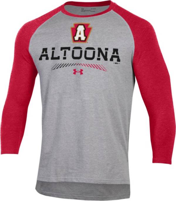 Under Armour Men's Altoona Curve Red Raglan Three-Quarter Sleeve T-Shirt