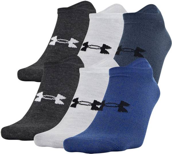 Under Armour Men's Essential Lite No Show Socks - 6 Pack | Dick's Sporting  Goods