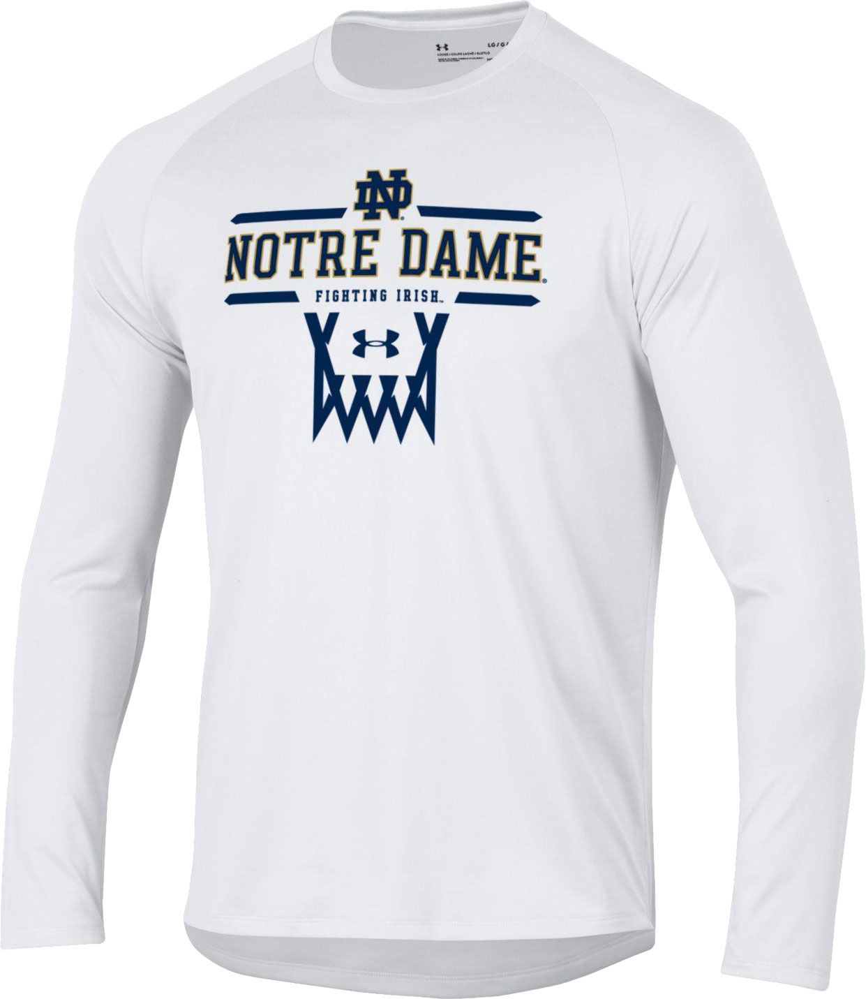 notre dame under armour long sleeve