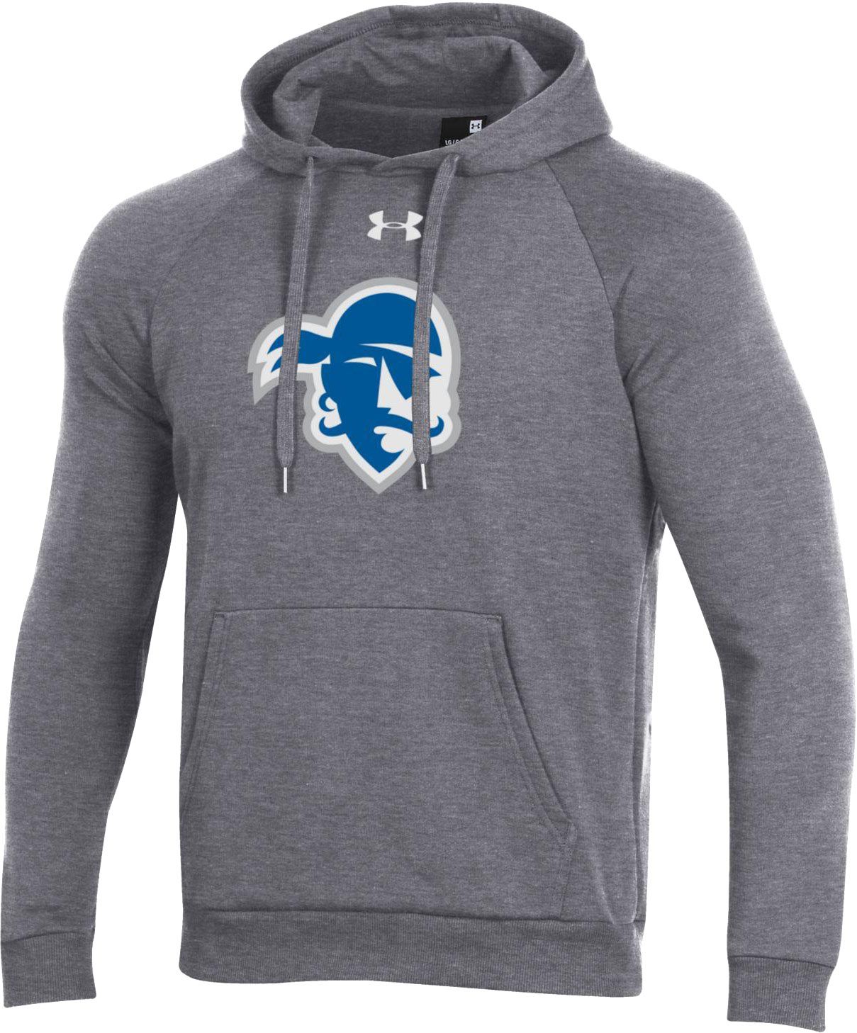 blue and grey under armour hoodie