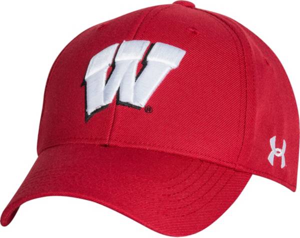 Under Armour Men's Wisconsin Badgers Red Adjustable Hat product image