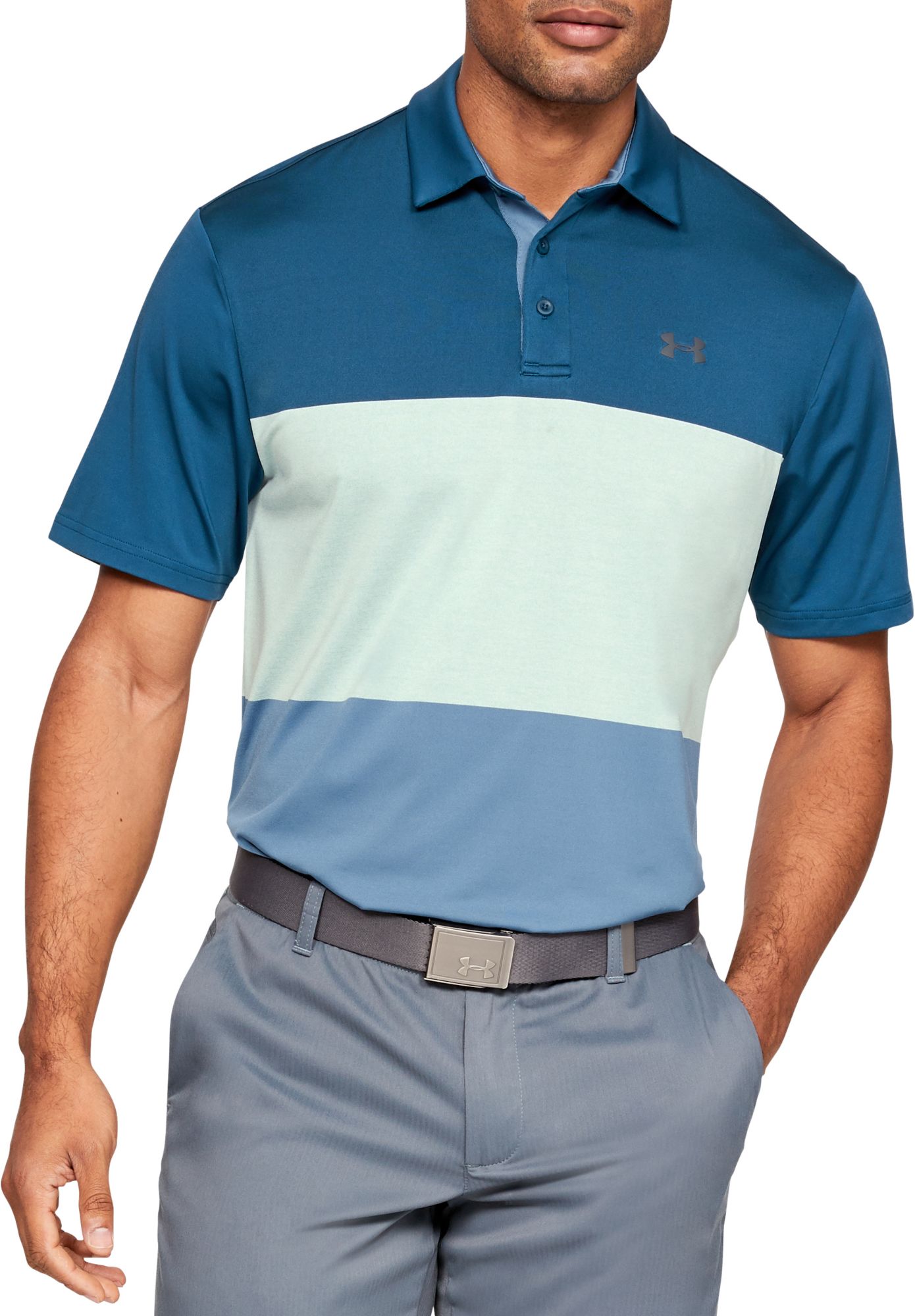 under armour men's playoff 2.0 heritage golf polo