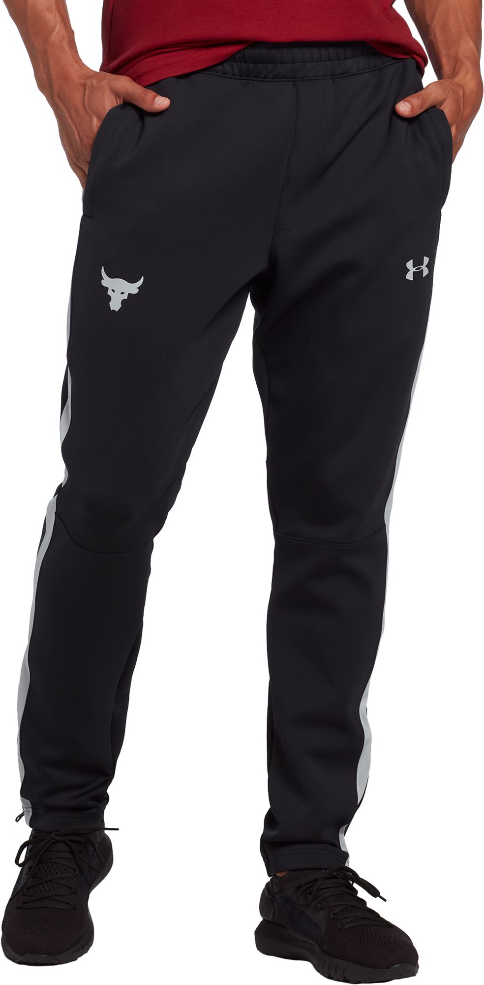 under armour black track pants