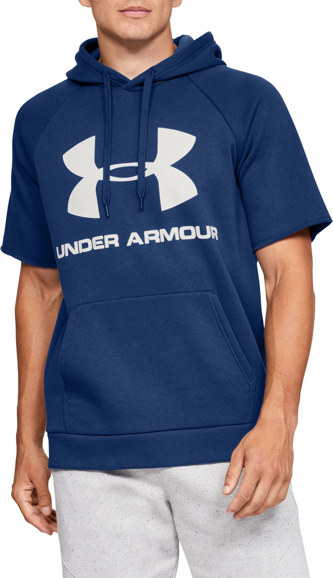 under armour men's short sleeve hoodie