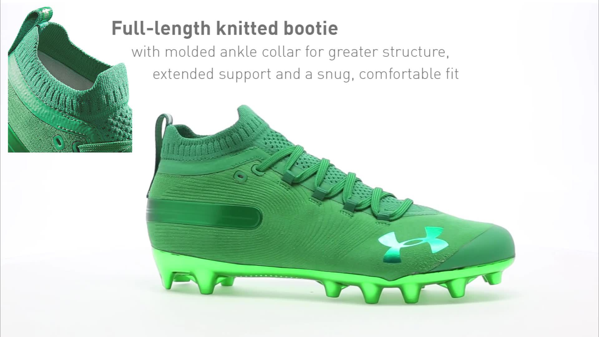 under armour spotlight cleats green