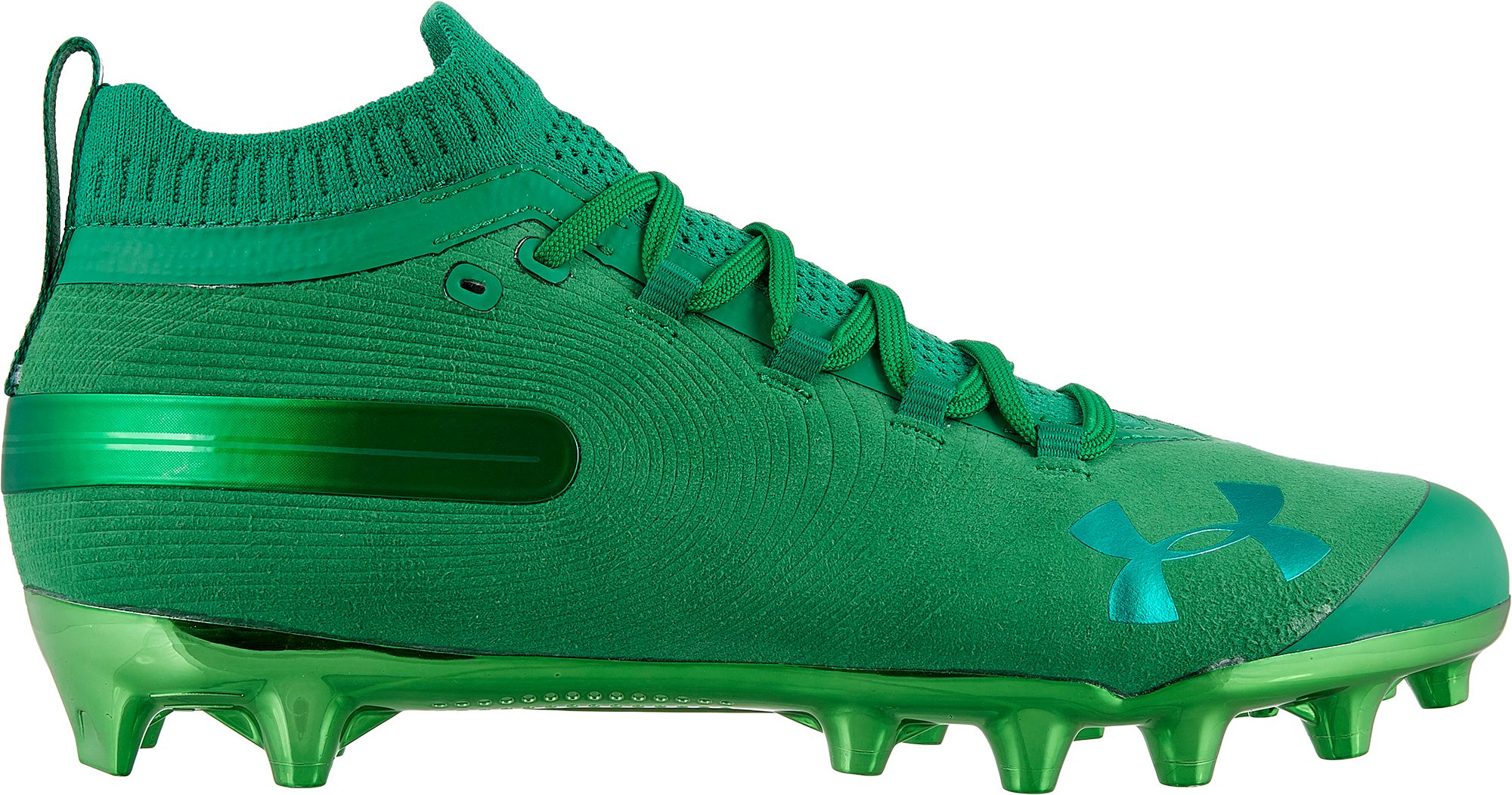 lime green under armour cleats