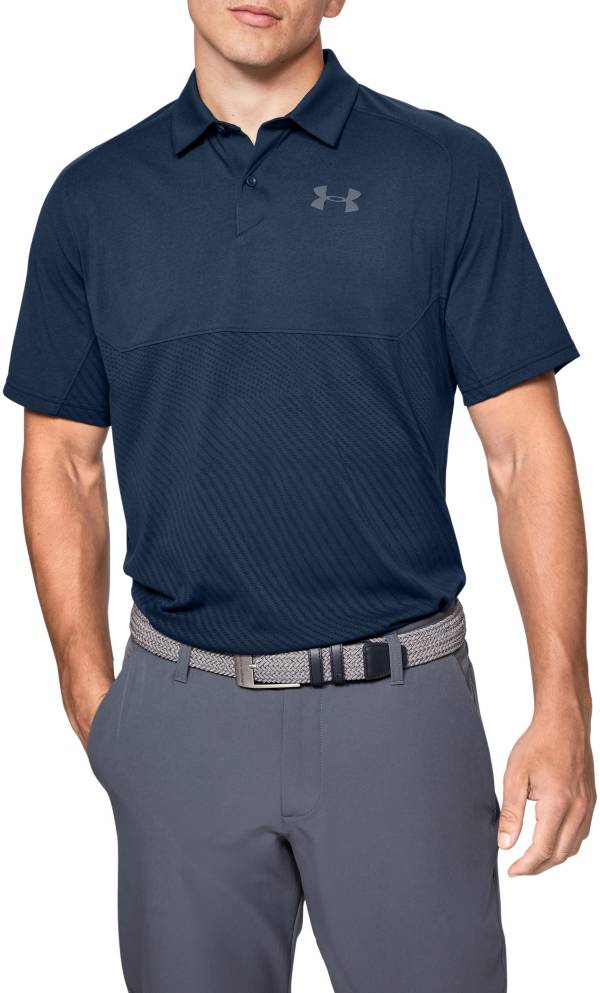 Under Armour Men's Tour Tips Blocked Golf Polo