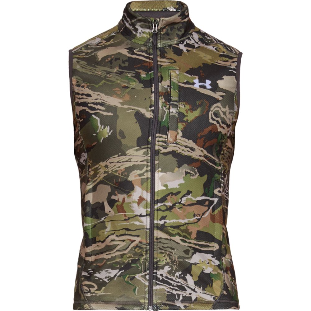 under armour men's zephyr fleece camo vest