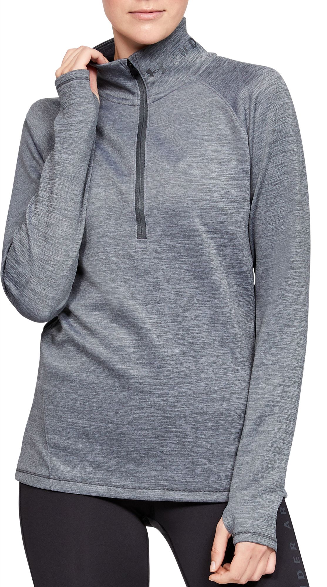 under armour half zip grey