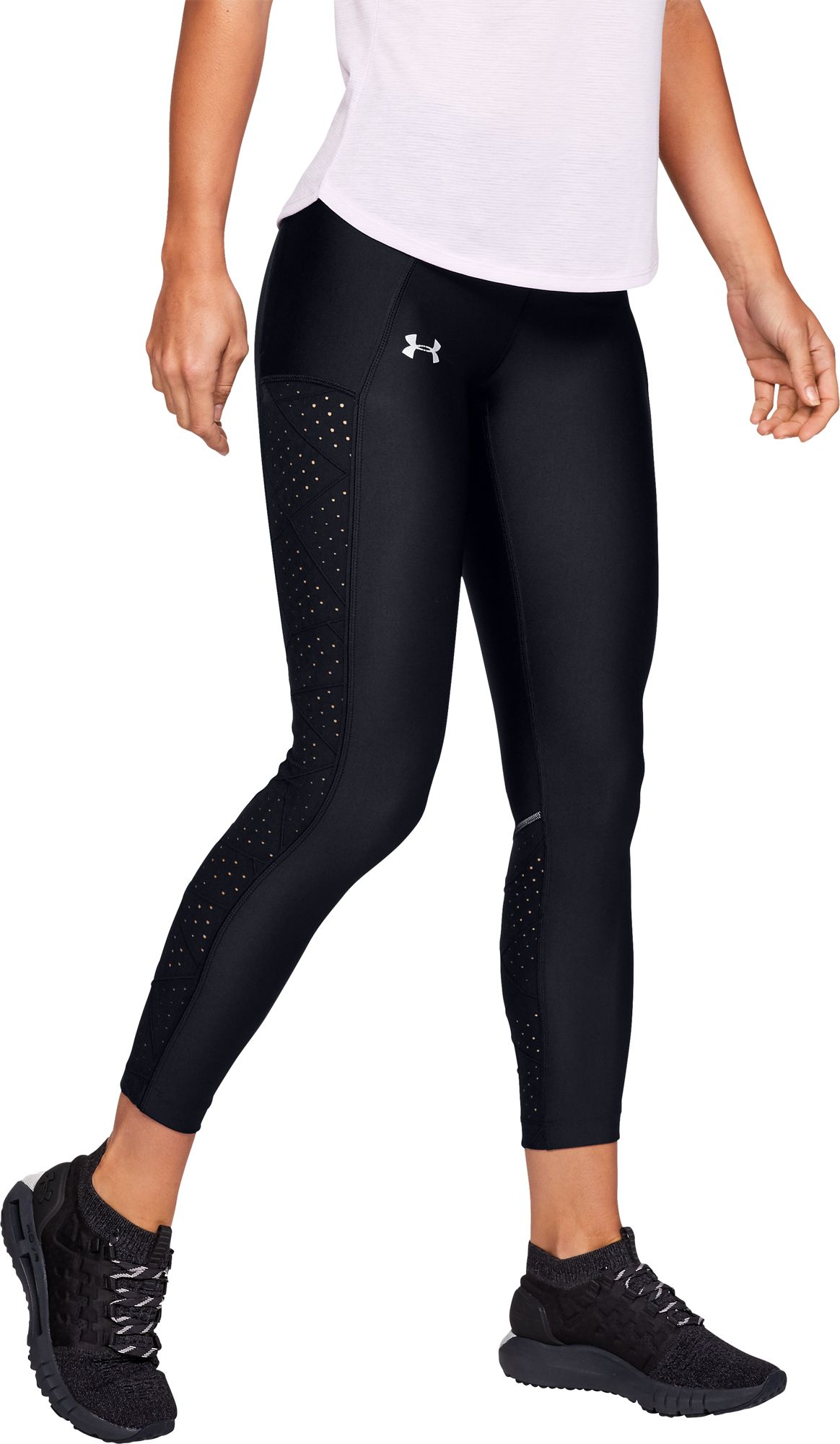 women's ua armour fly fast raised thread crop