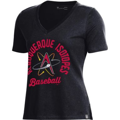 sorry, Under Armour Women's Albuquerque Isotopes Black V-Neck Performance T-Shirt is currently out of stock