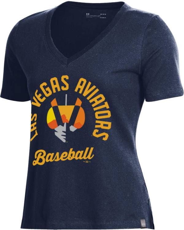 Under Armour Women's Las Vegas 51s Navy V-Neck Performance T-Shirt