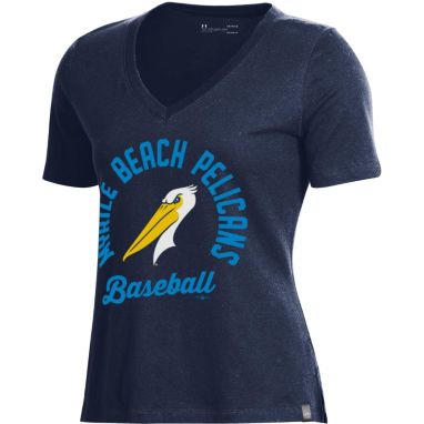 sorry, Under Armour Women's Myrtle Beach Pelicans Navy V-Neck Performance T-Shirt is currently out of stock