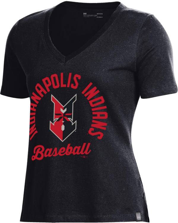 Under Armour Women's Indianapolis Indians Black V-Neck Performance T-Shirt product image