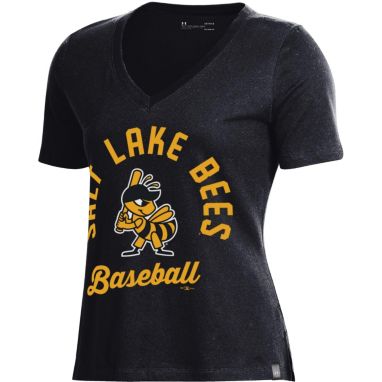 sorry, Under Armour Women's Salt Lake Bees Black V-Neck Performance T-Shirt is currently out of stock