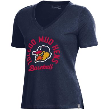 sorry, Under Armour Women's Toledo Mud Hens Navy V-Neck Performance T-Shirt is currently out of stock