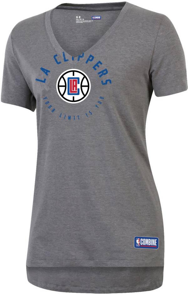 Under Armour Women's Los Angeles Clippers Performance V-Neck T-Shirt