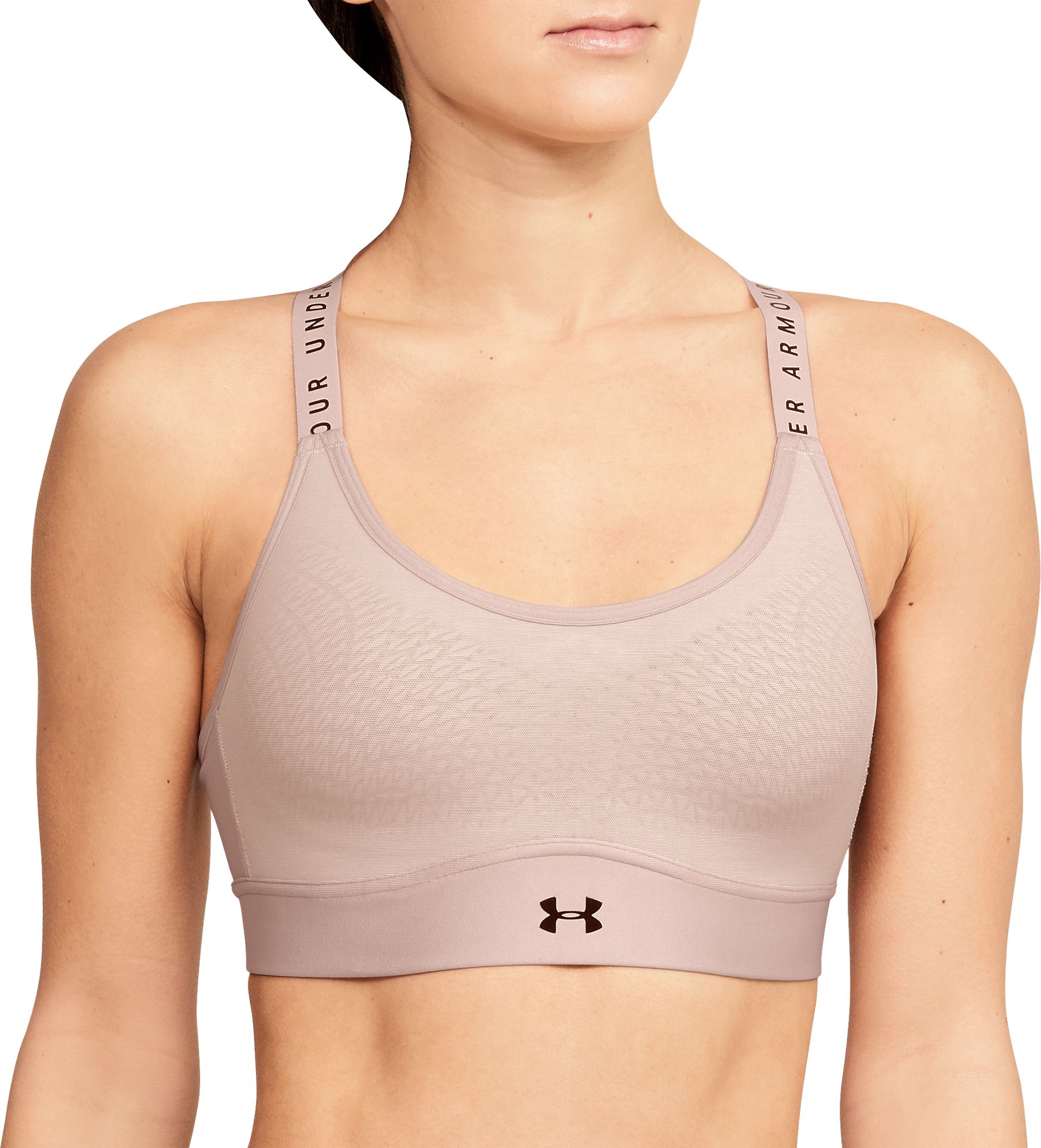 under armour pink sports bra