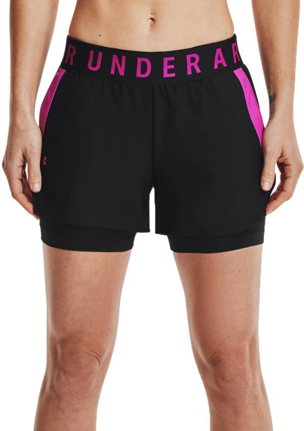 Under Armour Training Ply Up 2-in-1 shorts in black