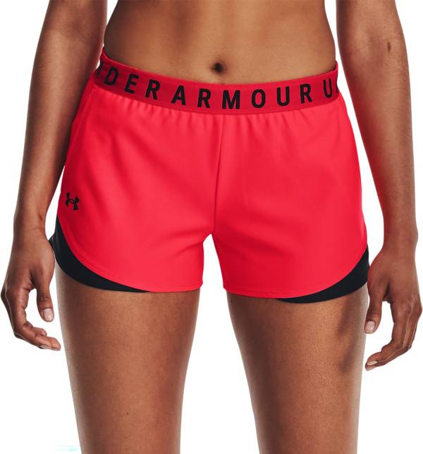 Under armor women's play store up 3.0 stripe shorts