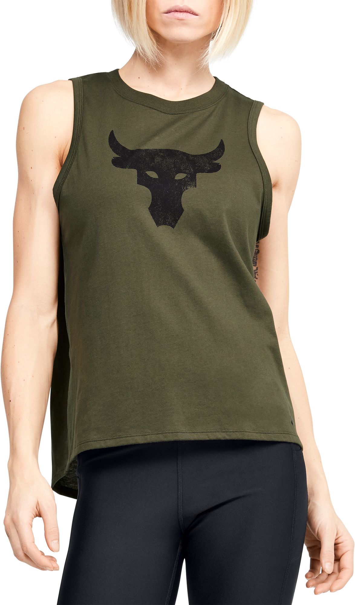 the rock under armour tank top