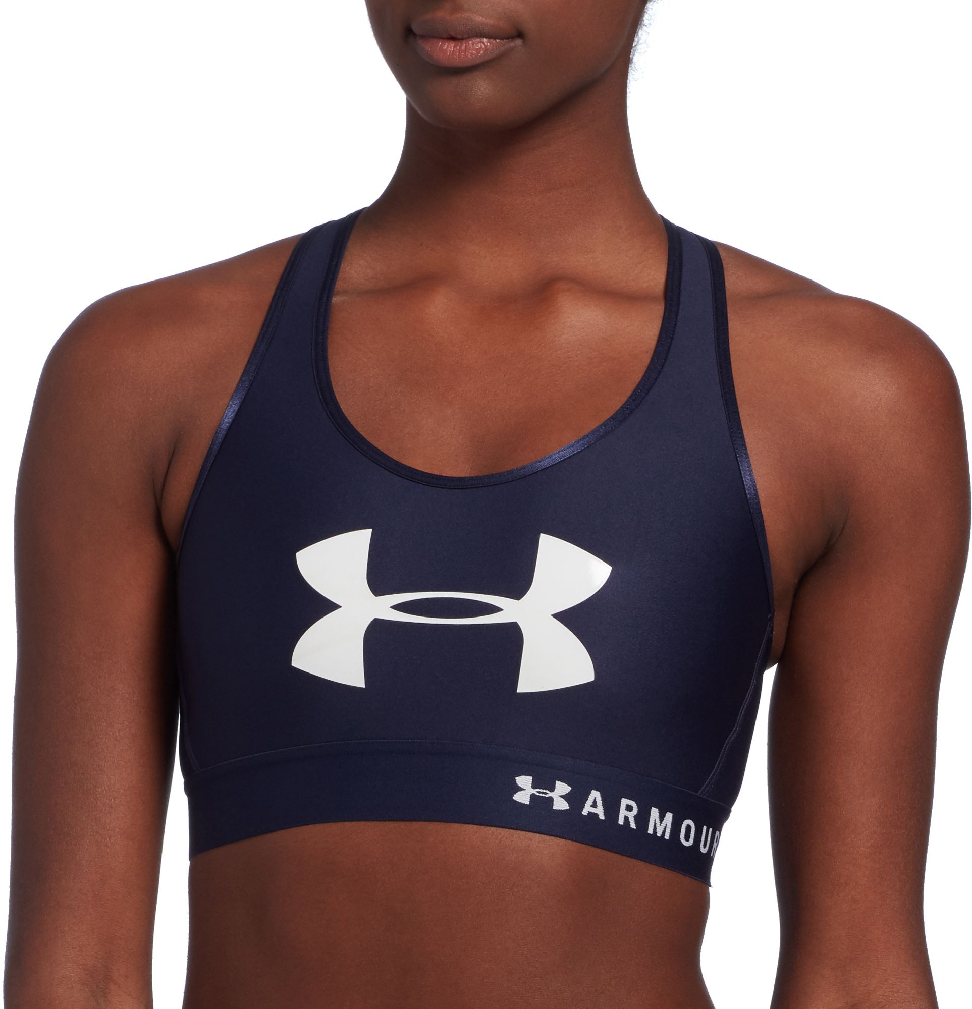 under armour white sports bra