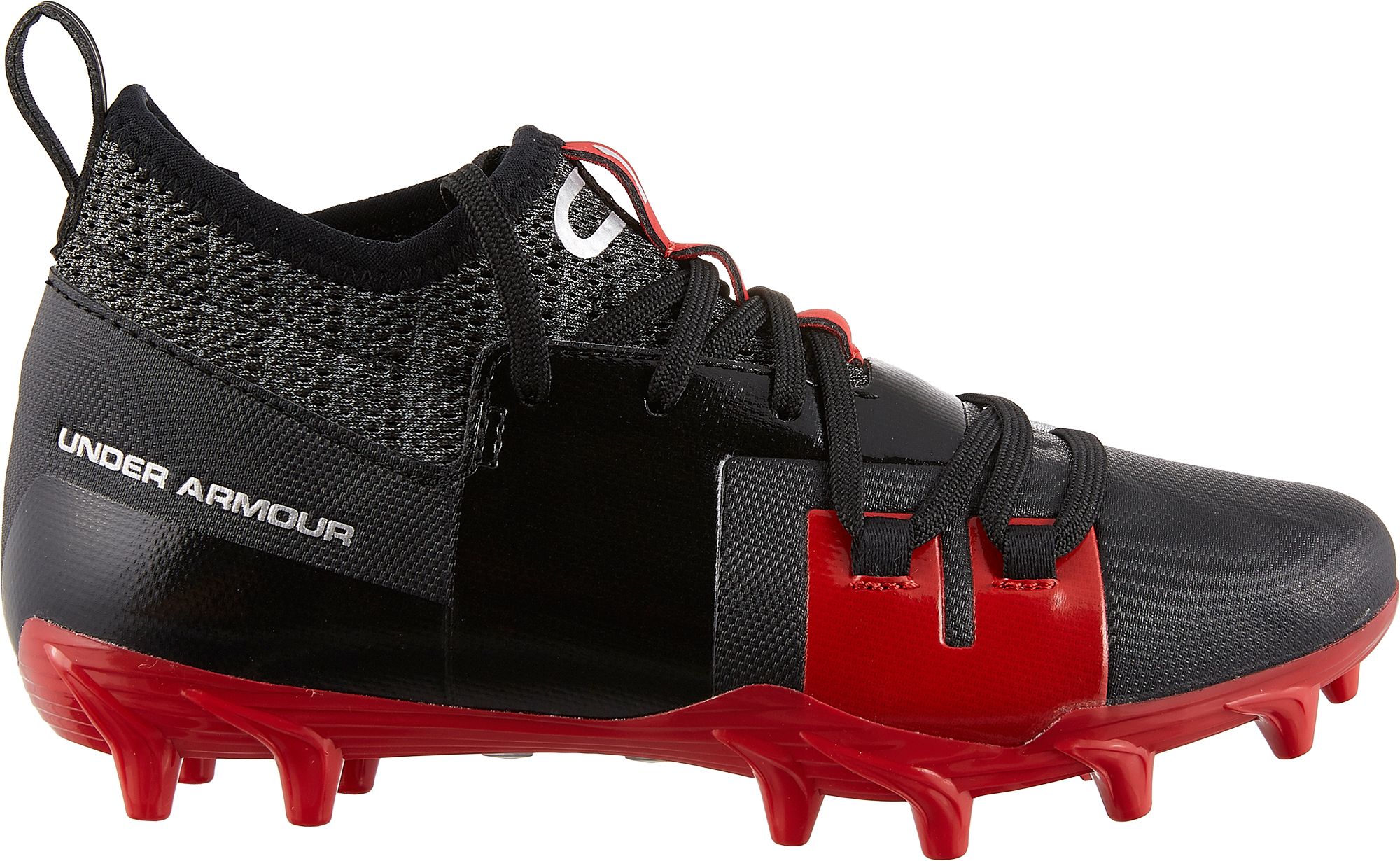youth football cleats red and black