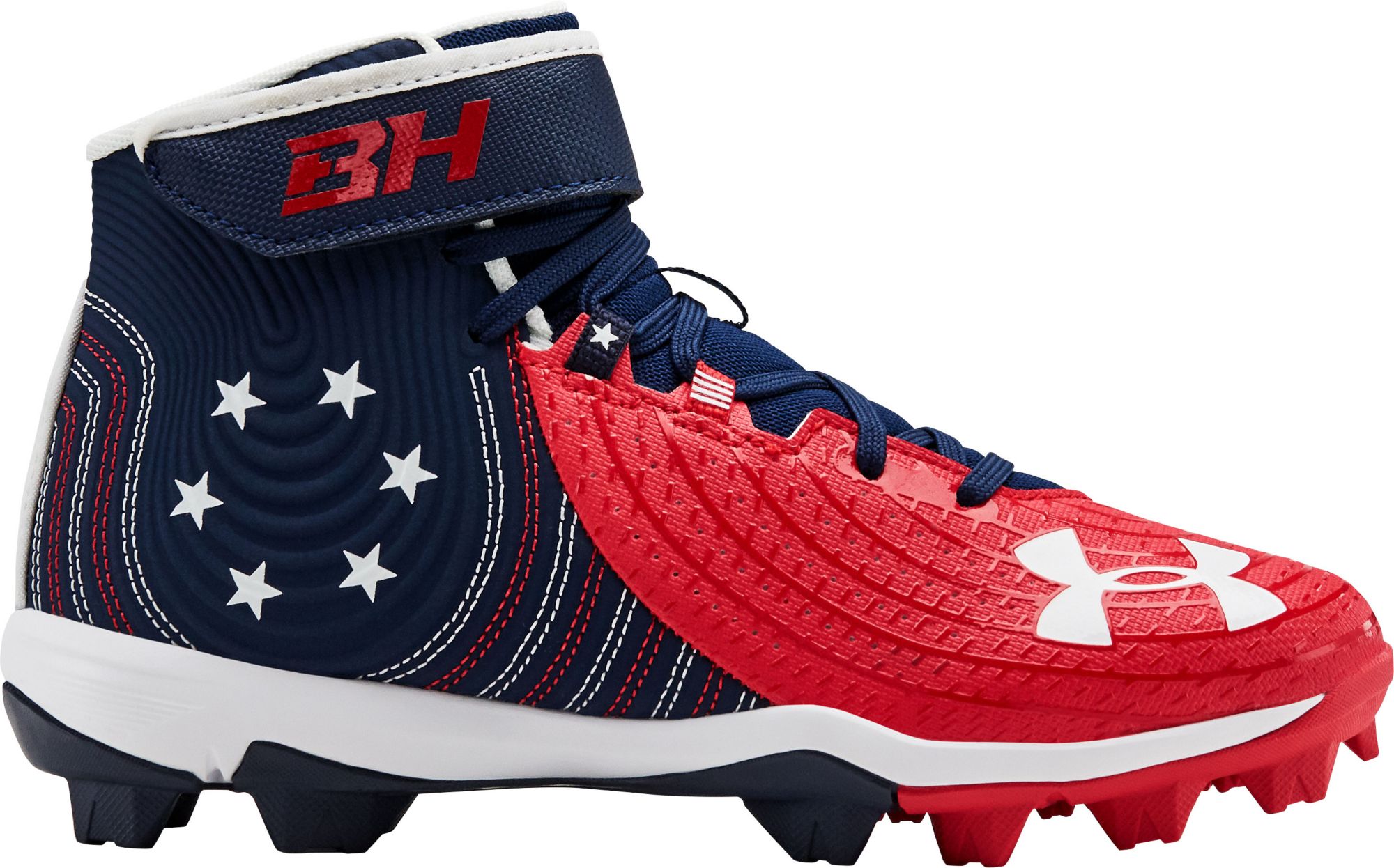 under armour harper 3 mid st le boys baseball cleat