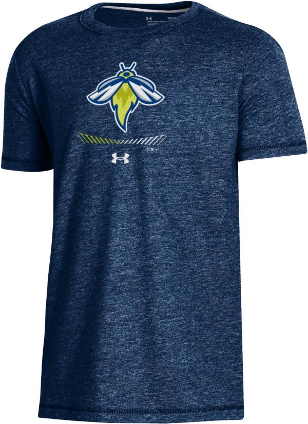 Under Armour Youth Columbia Fireflies Navy Tri-Blend Performance T-Shirt