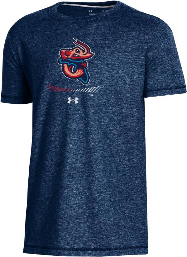 Under Armour Youth Jacksonville Jumbo Shrimp Navy Tri-Blend Performance T-Shirt