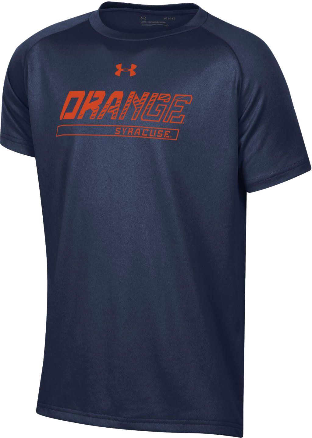 orange under armour shirt youth