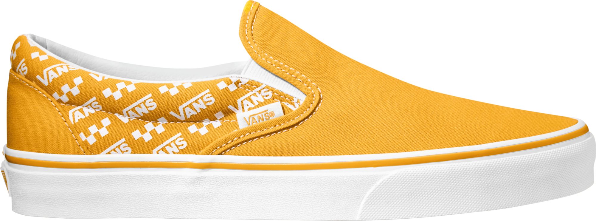vans classic slip on yellow