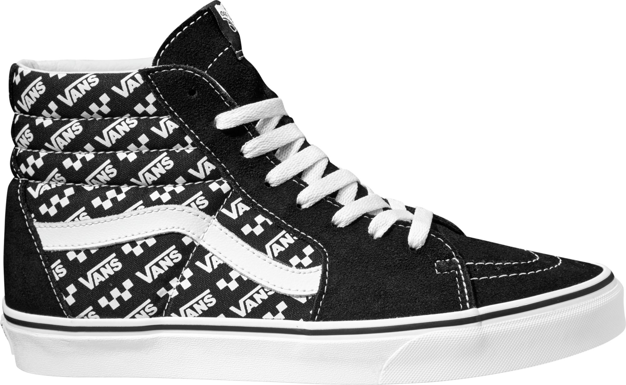 vans sk8 hi black white