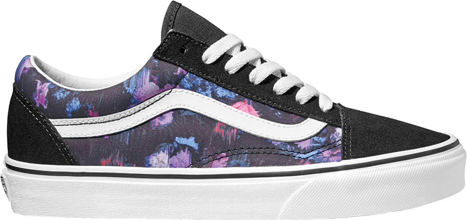 vans old skool cream floral trainers