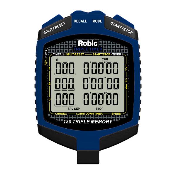 Robic SC-899 Triple Timer Stopwatch