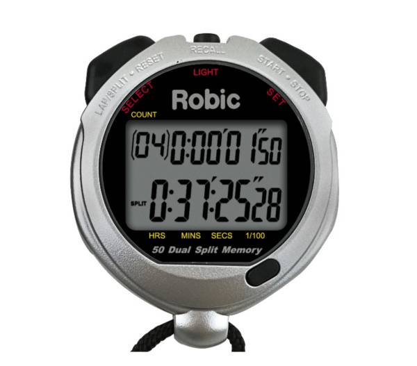 Robic Silver 60 Fifty Dual Memory Stopwatch