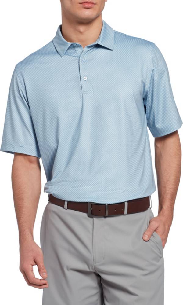Walter Hagen Men's 11 Majors Mini Square Golf Polo