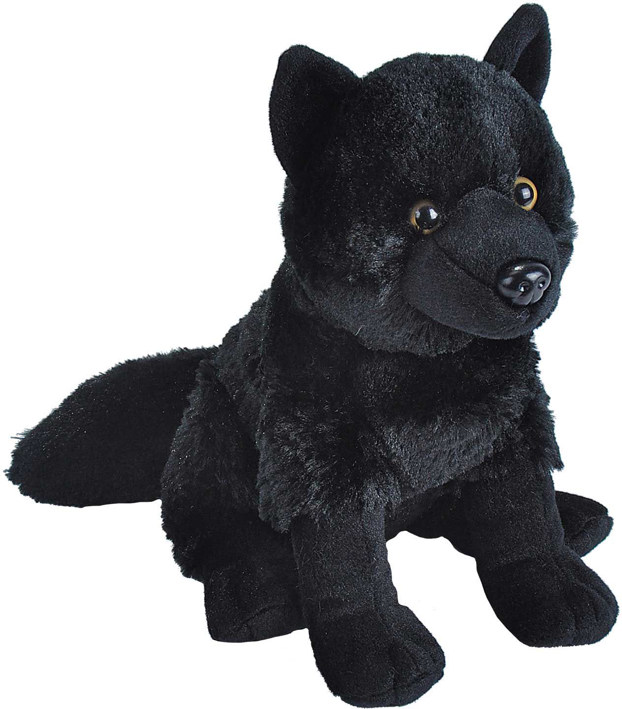 black wolf stuffed animal