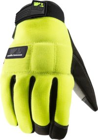 Wells Lamont Men's FX3 Extra Grip Synthetic Work Gloves in Olive/Black